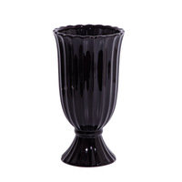 Vase de colonne romaine en céramique de Style campagnard français conception trouée ornements simples pour ornements transfrontaliers d'hôtels