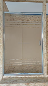 Diseño deslizante de pantalla de <span class=keywords><strong>ducha</strong></span> Rectangular con marco de aluminio negro para baño de apartamento con forma de bandeja rectangular - Product Image 2