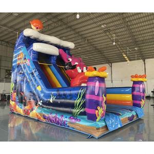 Tobogán Acuático Inflable Barato para Exteriores con Piscina, Tobogán Acuático de Parque Acuático en Venta Directo de Fábrica - Product Image 1