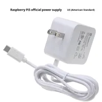 Raspberry Pi catu daya 5V5A generasi ke-5 resmi adaptor USB-C 27W Aksesori telapak tangan elektronik konsumen