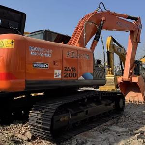 รถขุดไฮดรอลิกขนาดเล็กฮิตาชิ ZX200 มือสองจากญี่ปุ่น 20 ตัน พร้อมอะไหล่หลัก มอเตอร์ เครื่องยนต์ เกียร์ ปั๊มเกียร์ ลูกปืน PLC - Product Image 1
