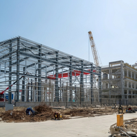 Solutions de bâtiments préfabriqués en acier pour entrepôts et ateliers, conformes aux codes de construction locaux, exportation internationale