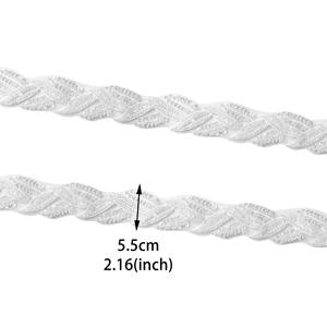 Heavy Beaded Embroidery <strong>Sequins</strong> Leaf Lace bar Code <strong>Ribbon</strong> for Garment - Product Image 4