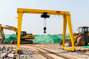 Кран козловой однобалочный электрический передвижной с тросовым подъемником MH для стальных труб - Product Image 2