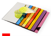 Plaque acrylique miroir PMMA couleur 4x8 pieds, épaisseur 3 mm, double face argent/or, découpe personnalisée, traitement sur mesure