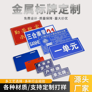 Placa Metálica para Puerta Changxin, Número de Edificio de Apartamentos, Impresión UV, Señalización de Portal Personalizada - Product Image 5