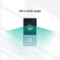 Système d'interphone intelligent pour villa Hiwink avec résolution 2K, sonnette intelligente avec reconnaissance faciale et palmaire pour smartphones, compatible Tuya et Google