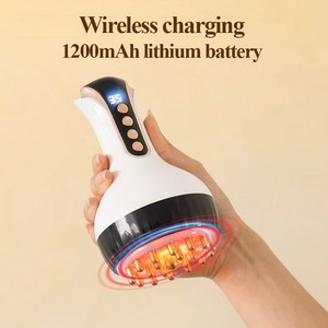 Popular Elétrica Meridian Escova Vibração Aquecimento Instrumento Massagem Abdominal para Emagrecimento Shaping Body Use Dragagem - Product Image 5