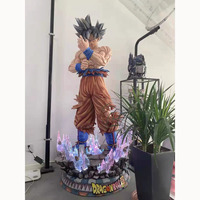 Nouvelle figurine en résine de style japonais, célèbre personnage d'anime Dragon Ball, statue grandeur nature de Goku et Vegeta, sculpture en fibre de verre