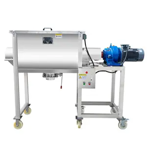 Industrial powder mixer horizontal ribbon mixer detergent powder mixing blending machine 200kg