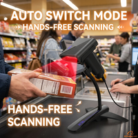 Lecteur de codes-barres 2D sans fil laser portable le plus vendu pour la vérification des prix et l'inventaire en magasin