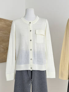 Cárdigan de Punto con Forro de Lana, Elegante y Moderno, con Cierre de Cordones, para <span class=keywords><strong>Mujer</strong></span>, para Usar Debajo de un Abrigo Dos en Uno, Primavera 2026 - Product Image 2