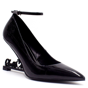 Fabricante personalizado <span class=keywords><strong>letras</strong></span> señoras bomba cuero genuino 8/10cm tacón mujeres tacones altos con tacón extraño - Product Image 2
