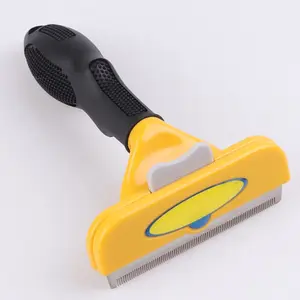 High quality reduce the floating hair pet stainless steel pet comb brush Dog Undercoat deshedding tool for dogs and cats