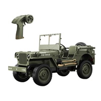 Camion tout-terrain électrique télécommandé 2,4 GHz JJRC C8815 WillysRC 1/10 avec câble USB, jouet expert pour enfants