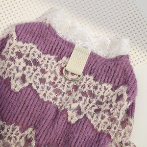 Manteau <span class=keywords><strong>pour</strong></span> animaux de compagnie en peluche douillette et chaude d'hiver avec un imprimé mignon et un design élégant <span class=keywords><strong>pour</strong></span> chats et petits chiens - Product Image 6