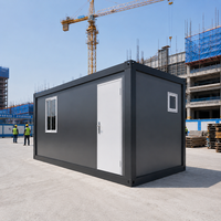 Maison conteneur CE 20 pieds en kit pour chantier de construction, prix usine avec salle de bain