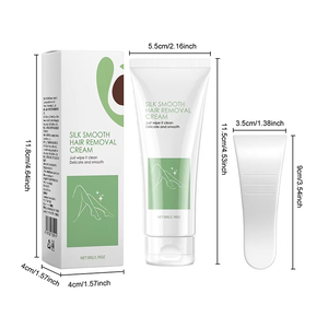 Crème dépilatoire à base de plantes indolore pour les zones sensibles, y compris le visage et les aisselles - Product Image 3