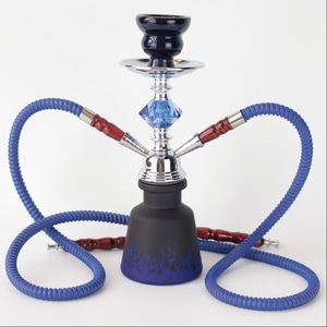 Cachimba árabe de doble manguera, juego completo de 29 cm, pipa de agua de vidrio, kit para fumar con cuenco y accesorios - Product Image 3
