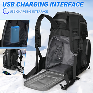 Sac à dos de <span class=keywords><strong>ski</strong></span> et de snowboard de loisirs grand format, imperméable, personnalisé OEM/ODM, équipement de <span class=keywords><strong>ski</strong></span>, bottes, <span class=keywords><strong>casque</strong></span>, lunettes, gants, veste, accessoires - Product Image 3