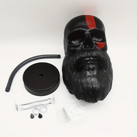 Support de casque de moto en résine amovible en forme de crâne, support mural pour casque de moto, support de casque