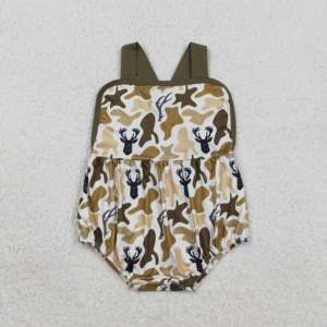 Mono de burbujas de camuflaje RTS Boutique para bebés, 95% algodón, elastano, tela estampada, para recién nacidos, venta al por mayor, para niños pequeños - Product Image 3