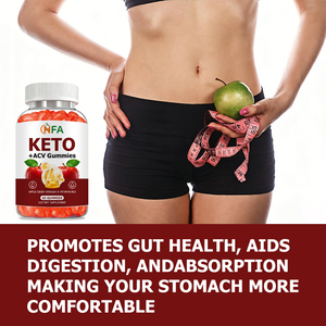 กัมมี่แอปเปิ้ลไซเดอร์วีนีการ์ Keto ACV ราคาดี ช่วยส่งเสริมสุขภาพลำไส้ ปรับปรุงประสิทธิภาพการออกกำลังกาย อาหารเสริมลดน้ำหนักอย่างรวดเร็ว - Product Image 3