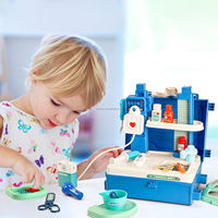 3 en 1 Kit de docteur pour enfants Jeux pour enfants Jouets de fête pour enfants Ensembles de dentisterie Ensemble de jeu de simulation Jouets de docteur éducatifs pour enfants