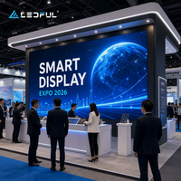 Video Wall LED de Paso de Píxeles Fino P1.56 para Exhibiciones en Salas de Exposiciones con Gabinete Delgado, Instalación Fija Corporativa HD de Paso de Píxeles Fino