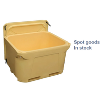 Refroidisseur de poisson livraison de grande capacité de haute qualité conteneur de pêche rapide produits de rotomoulage 660L bacs de pêche