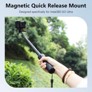 Support magnétique professionnel Amazear pour Insta360 GO, base en alliage d'aluminium ultra-résistante à dégagement rapide, vis 1/4 pouce pour prise de vue multi-angles - Product Image 4