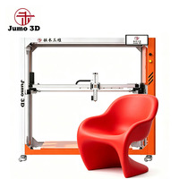 Imprimante 3D industrielle JUMO à granulés FGF grand format, plateau chauffant, nivellement automatique, compatibilité granulés recyclés, économique