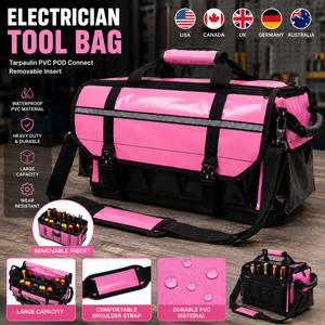 Customizable Reflective Stripe Heavy Duty Vinyl Tarpaulin PVC Shoulder Tool Bag - Product Image 1