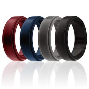 Bague de mariage unisexe en silicone, classique et tendance, idéale pour les fiançailles, les anniversaires ou comme <span class=keywords><strong>cadeau</strong></span> – Meilleure vente - Product Image 3