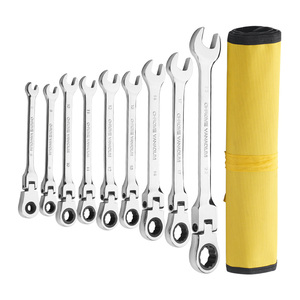 9-Piece CRV Industrial Chrome-Plated Auto Repair Combination <strong>Spanner</strong> <strong>Set</strong> With OEM Support - Product Image 1