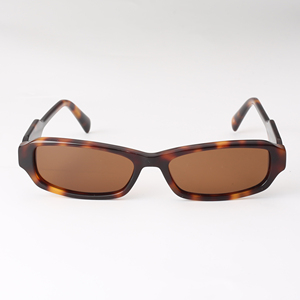 Gafas de sol de acetato estrechas para mujer en stock, montura completa de tortuga, protección UV400 - Product Image 3