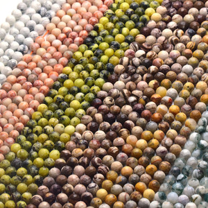 Perles Rondes Facettées Naturelles en Gros, Fil de Perles en Pierre Facettée pour la Fabrication de Bijoux DIY 6MM 8MM 10MM, 38CM - Product Image 6