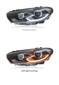 For <b>Headlight</b> Assembly 09-15 Model 12V High-End R Daytime Running Lights With Lens 12v <b>LED</b> <b>Headlights</b> for <b>Headlight</b> Assembly 09- - Product Image 2