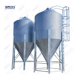 Poultry Farming Equipment Grain Feed Storage Steel Silo for Sale Products of Livestock and Poultry Feed Tower Pig Feed Silo