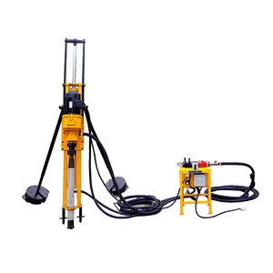 Mini size 15m electric rotary head DTH borehole electric drilling rig machine for sale HQD70