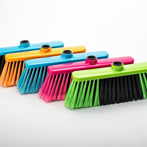 <span class=keywords><strong>HeLe</strong></span> HL-A114 - Cepillo de limpieza doméstico nuevo con cabezal de PP+PET negro y cerdas de plástico suave, herramienta para recoger polvo, precio de fábrica - Product Image 1