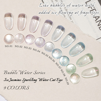 Vinimay Glace Jasmin Eau Sparkling Cat Eye Gel Polish Set 9 Couleurs Magnétique Cat Eye Glitter Gel Vernis à Ongles pour Salon