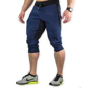 Allenamento uomo 3/4 pantaloni con Zip telefono tasca Cross <span class=keywords><strong>fit</strong></span> pantaloni Capri Mens fitness <span class=keywords><strong>palestra</strong></span> ritagliata pantaloni <span class=keywords><strong>sport</strong></span> in esecuzione pantaloni Capri - Product Image 5
