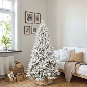 Nuevo Diseño, Árbol de Navidad de Palma Artificial Preiluminado de Alta Calidad de 7 Pies con Base y 500 Luces LED para Uso en Interiores - Product Image 6