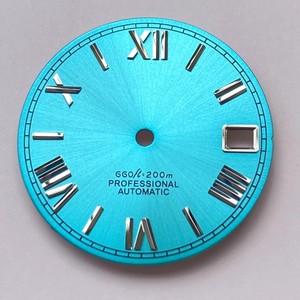 NH35 nuovo quadrante Log 28.5mm datario romano con stampa solare parti di orologi - Product Image 2