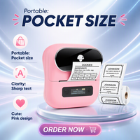 Phomemo M220 Mini Label Maker Printer Thermal Portabel Nirkabel 203DPI 1200mAh Tanpa Tinta untuk Ritel, Usaha Kecil, dan Rumah