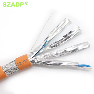 SZADP <span class=keywords><strong>câble</strong></span> réseau <span class=keywords><strong>fibre</strong></span> de haute qualité 305m 1000ft Cat7 <span class=keywords><strong>Ethernet</strong></span> PVC veste cuivre sans oxygène câbles de Communication à 8 conducteurs - Product Image 3