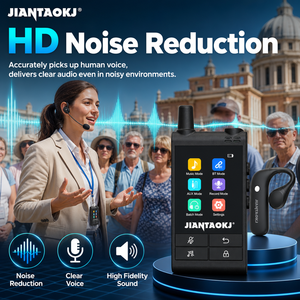 Sistema <span class=keywords><strong>di</strong></span> Audioguida Wireless JIANTAO GT3 con Touchscreen da 2,4 Pollici, Trasmissione a 150m, Doppio Commento per Tour <span class=keywords><strong>di</strong></span> <span class=keywords><strong>Gruppo</strong></span> nei Musei - Product Image 4