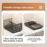 Égouttoir à vaisselle moderne en métal pliable et extractible, solution de rangement écologique pour cuisine