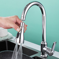 Dispositif anti-éclaboussures pour robinet de lavabo de cuisine, adaptateur de pommeau de douche à taille étroite, extension allongée, dispositif moussant